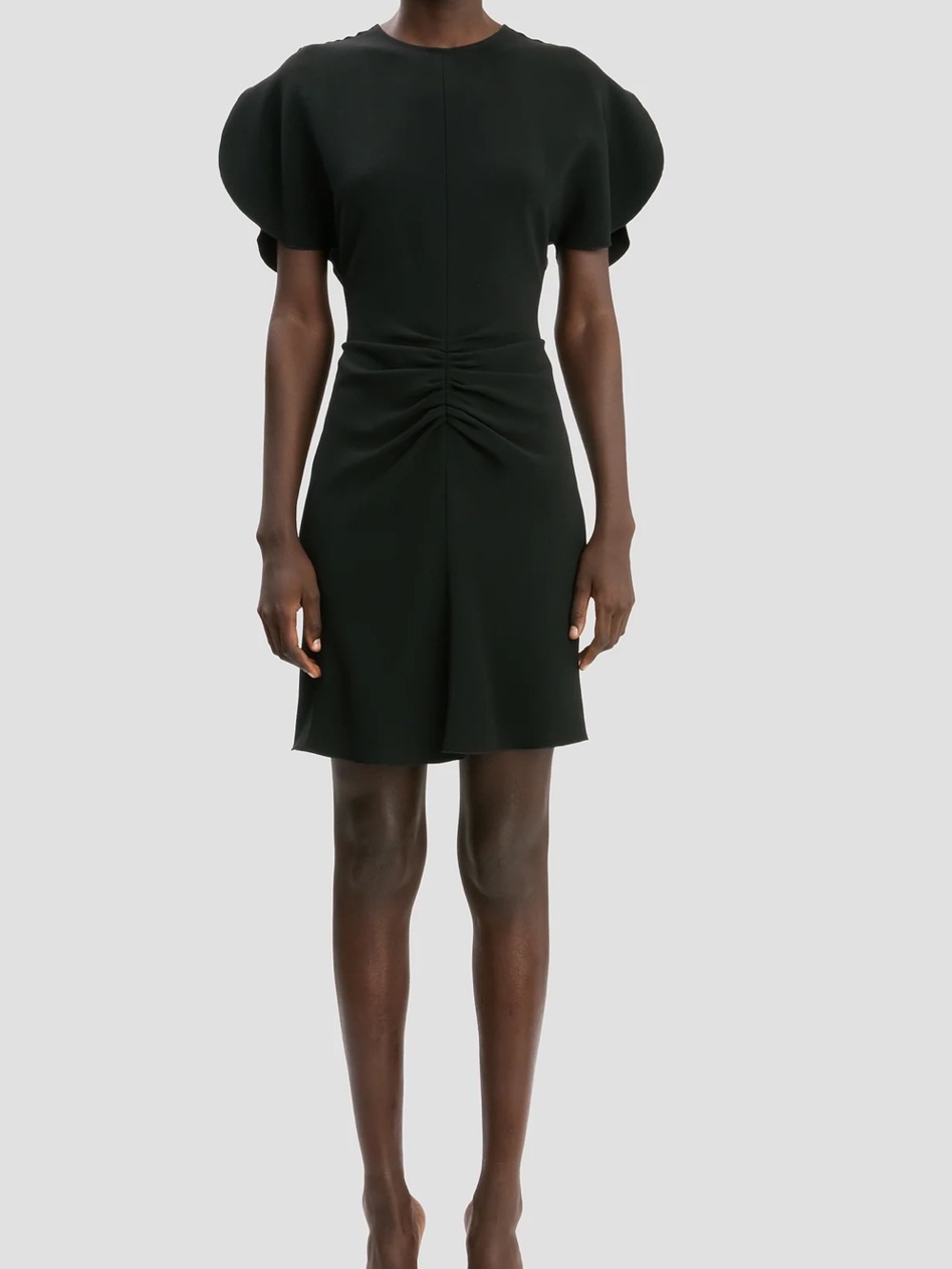 Victoria Beckham Bela Mini Dress In Black Size 12  NWT